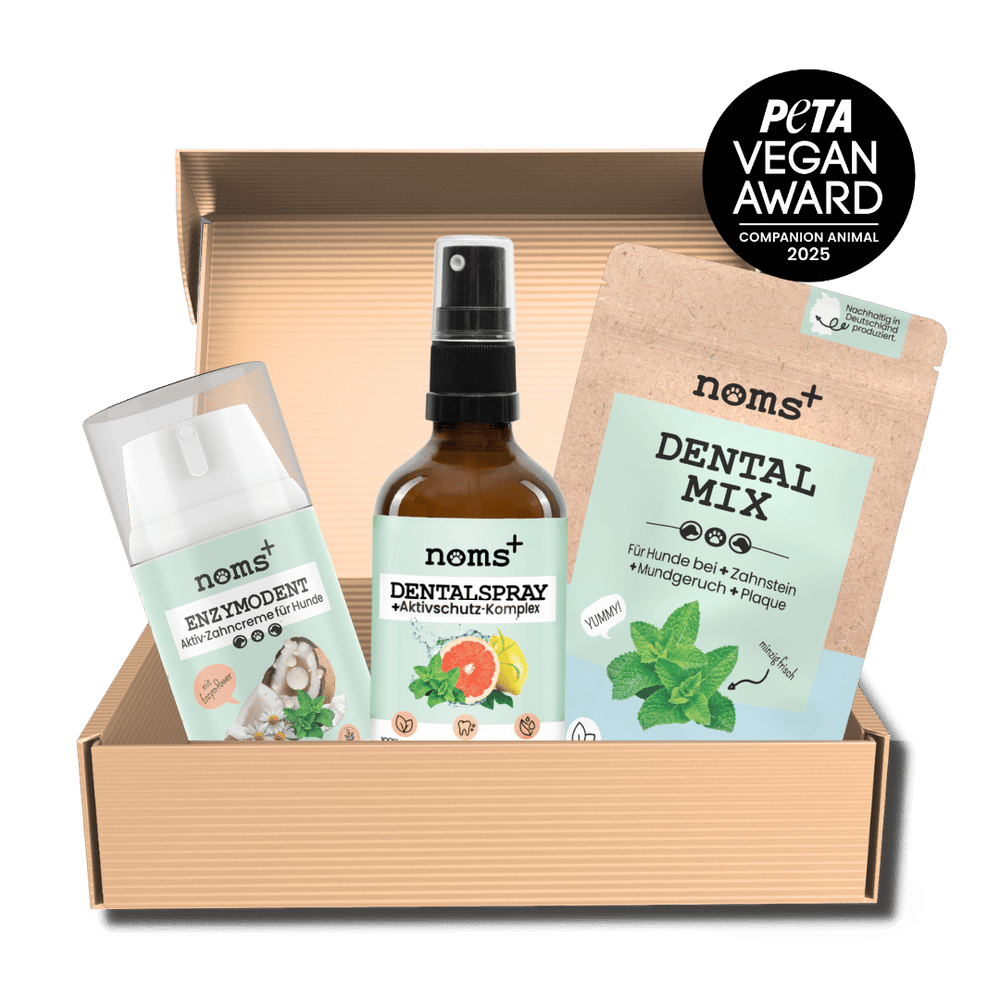 Hunde-Dental-Box: Natürliche Zahnpflege mit Dentalspray, Enzymodent & Dentalmix