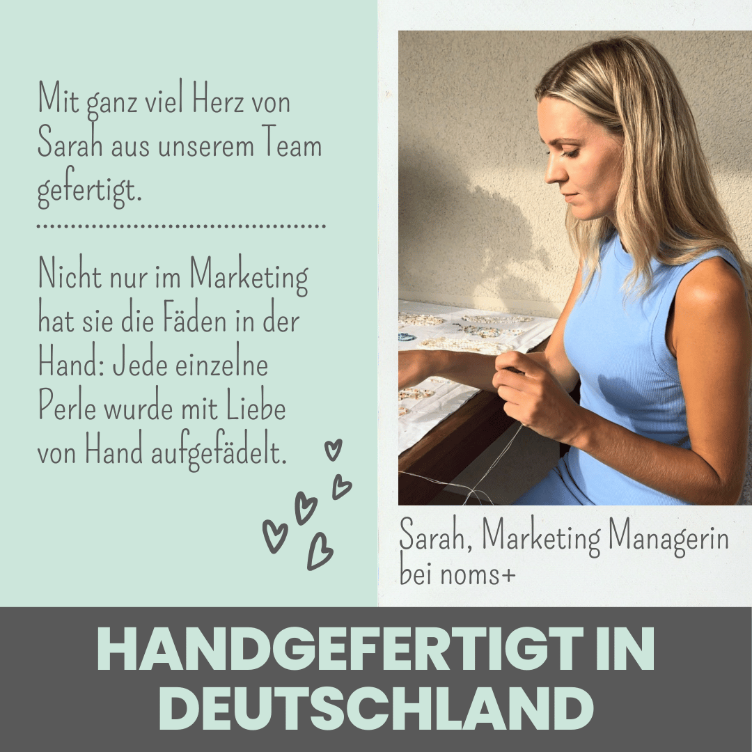 
                  
                    Handgefertigtes Tierschutz-Armband aus Natursteinen
                  
                