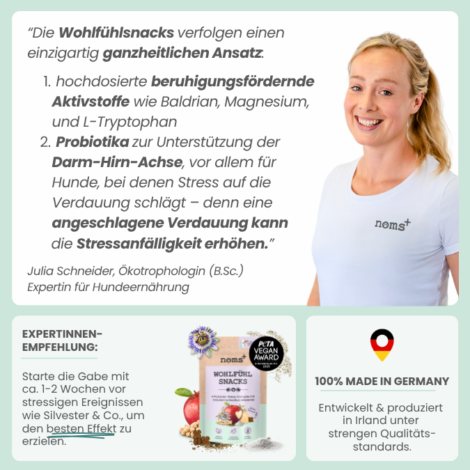 
                  
                    Wohlfühlsnacks für Hunde bei Stress, Angst, Unruhe & Hyperaktivität
                  
                