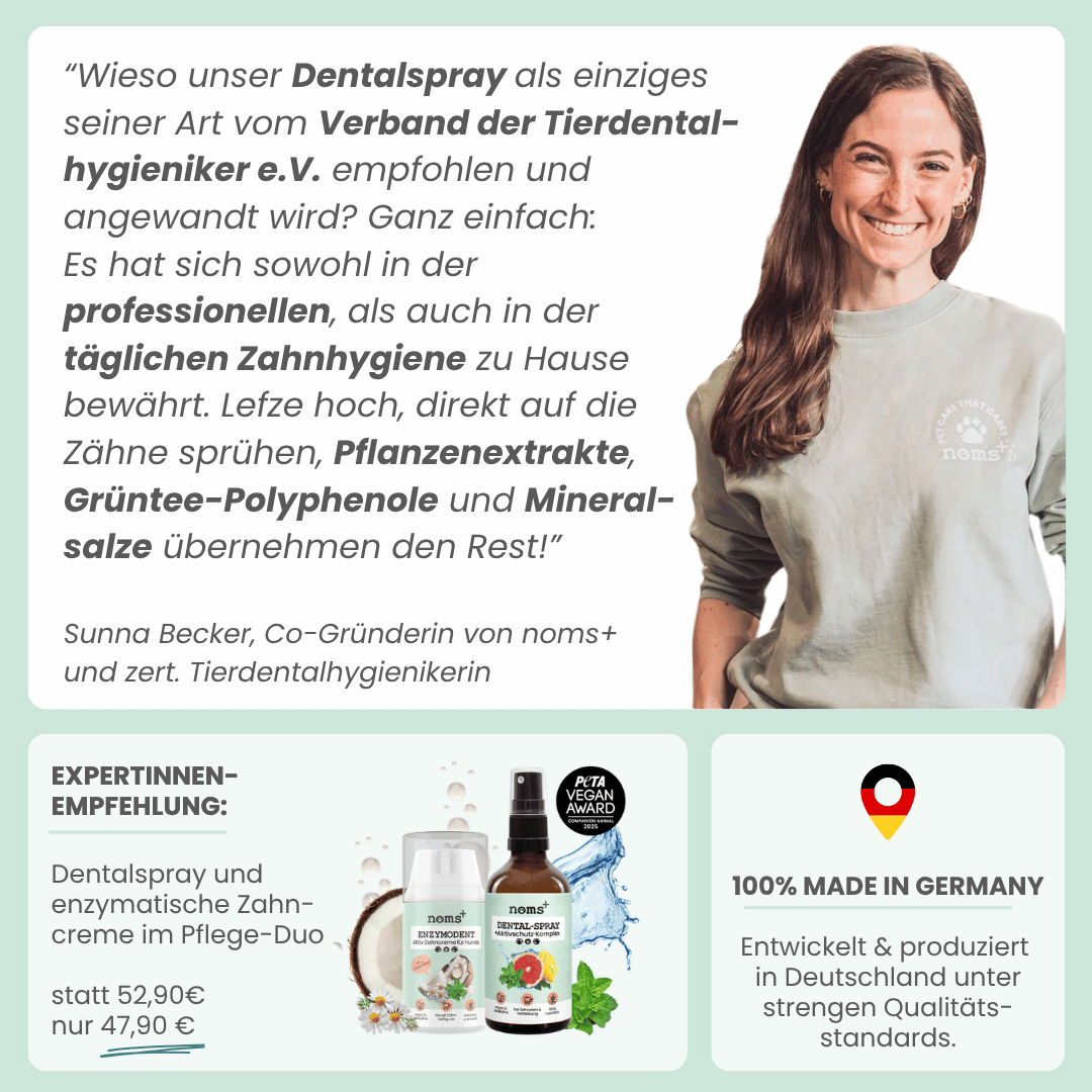 
                  
                    Dentalspray bei Zahnstein für Hunde und Katzen
                  
                