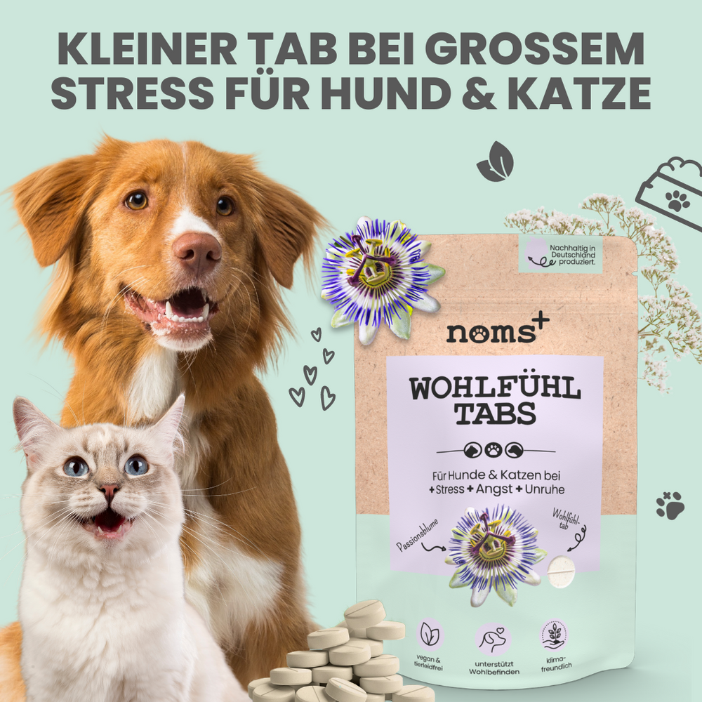 
                  
                    Wohlfühltabs für Hunde bei Stress, Angst, Unruhe und Hyperaktivität
                  
                
