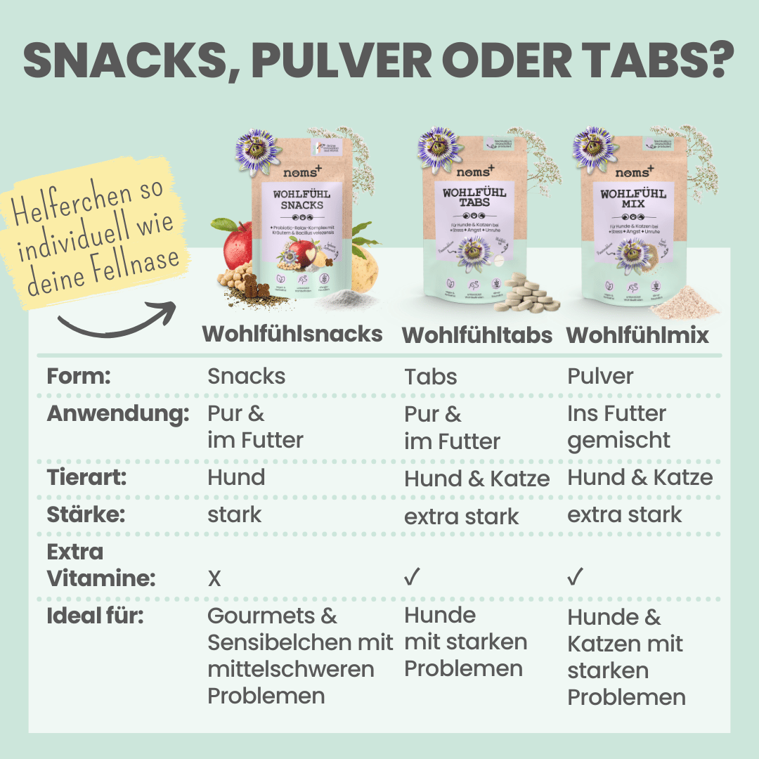 
                  
                    Wohlfühlsnacks für Hunde bei Stress, Angst, Unruhe & Hyperaktivität
                  
                