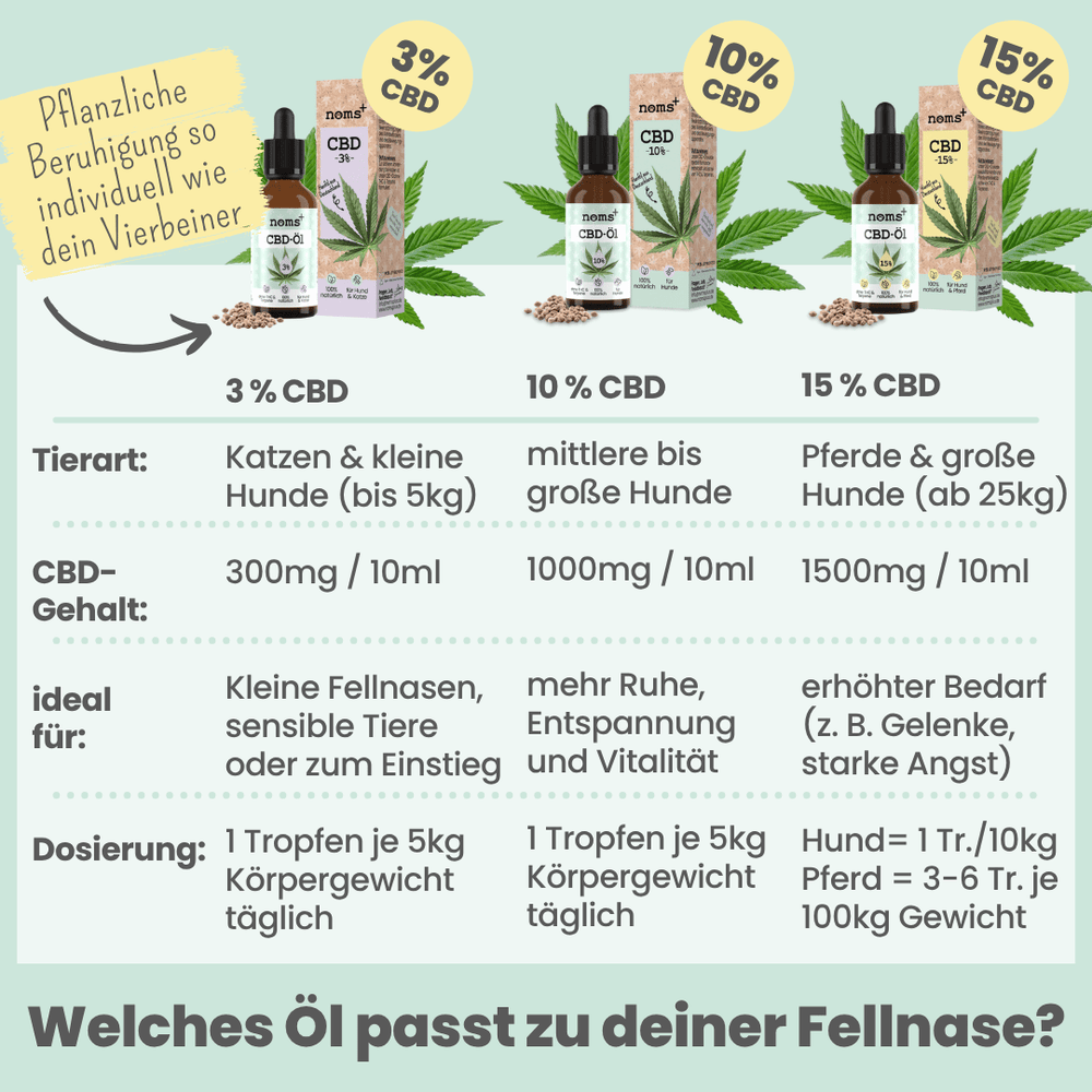 
                  
                    15% CBD Tropfen für Hunde und Pferde
                  
                