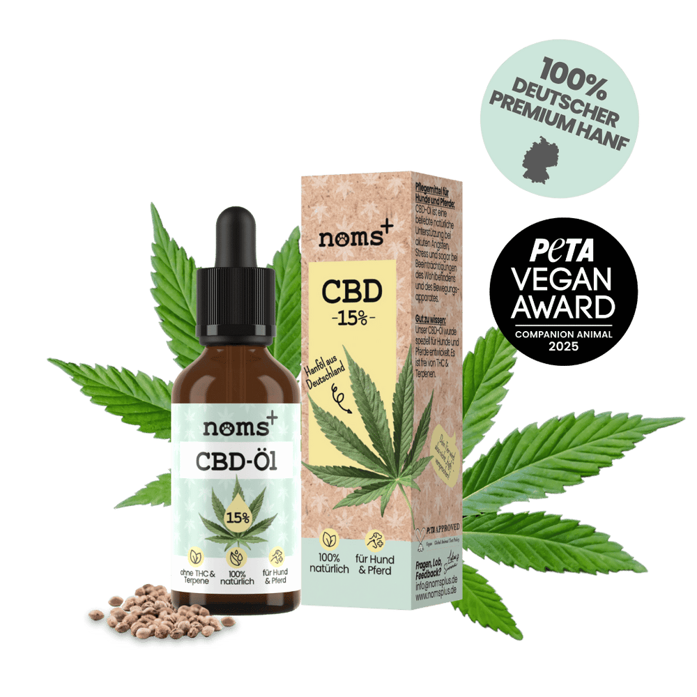15% CBD Tropfen für Hunde und Pferde