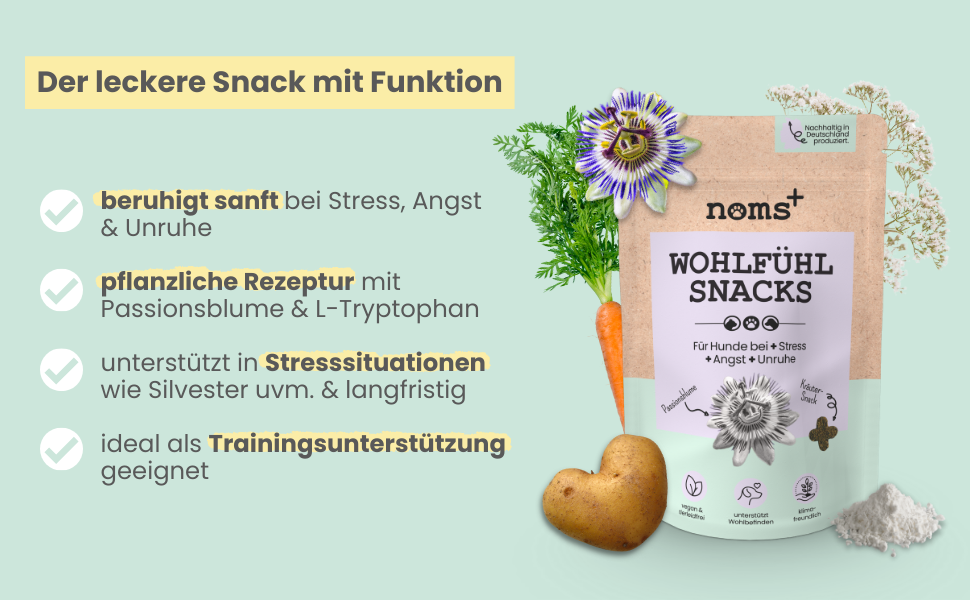Wohlfuhlsnacks naturliches Beruhigungsmittel bei Trennungsangst Angsthunden
