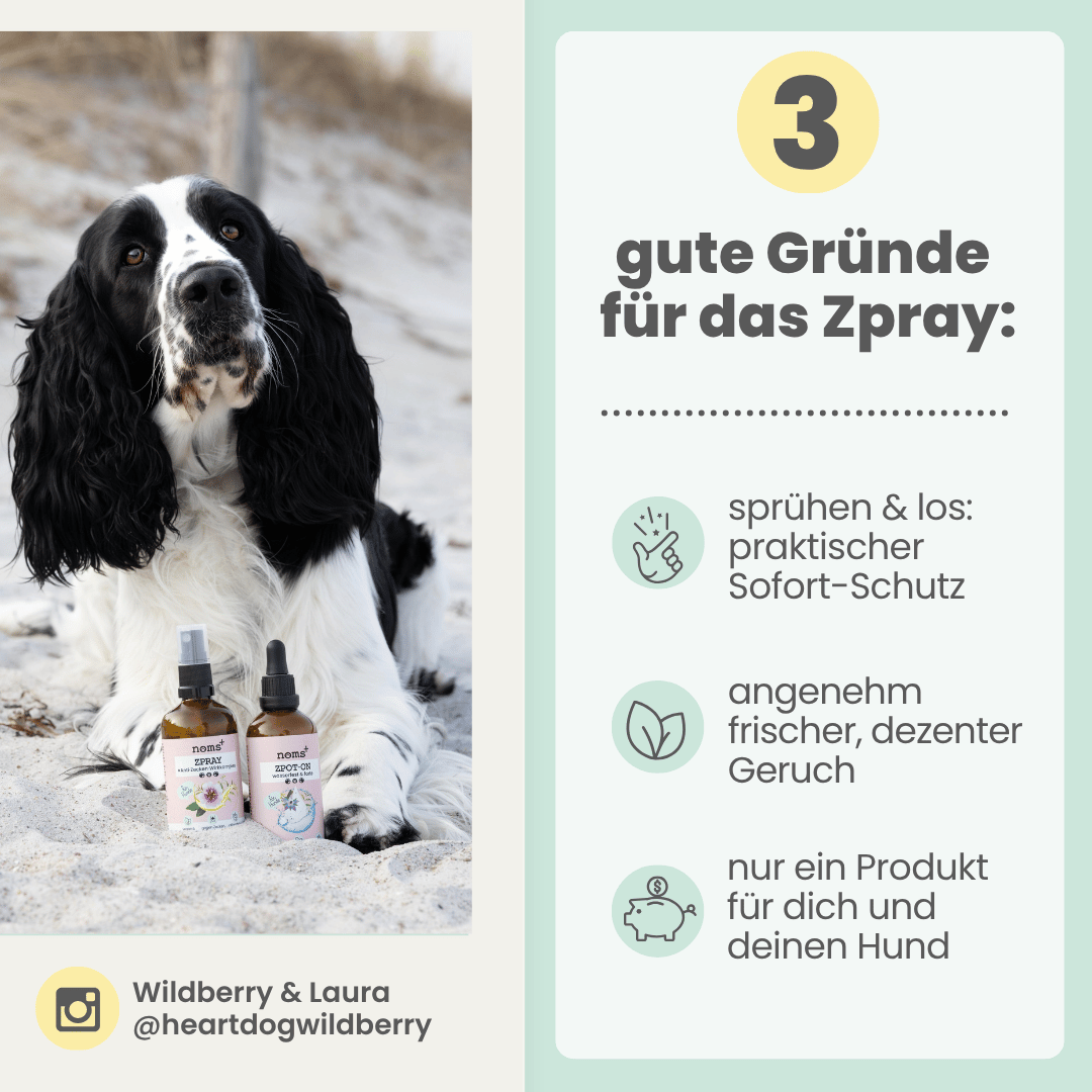 
                  
                    Zpray für Hunde und Menschen gegen Zecken, Flöhe, Milben & Mücken
                  
                