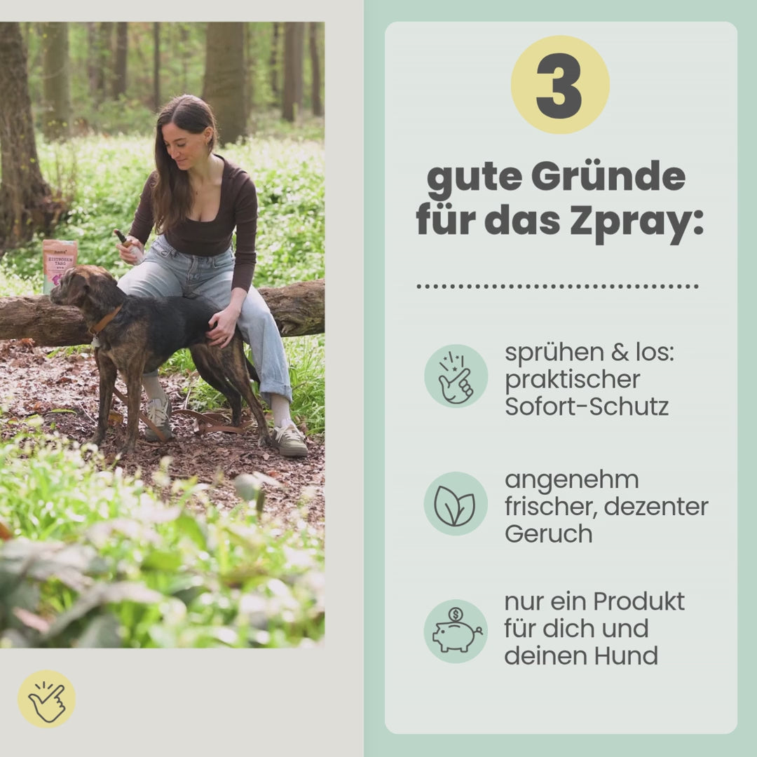 
                  
                    Laden und Abspielen von Videos im Galerie-Viewer, Zpray für Hunde und Menschen gegen Zecken, Flöhe, Milben &amp;amp; Mücken
                  
                