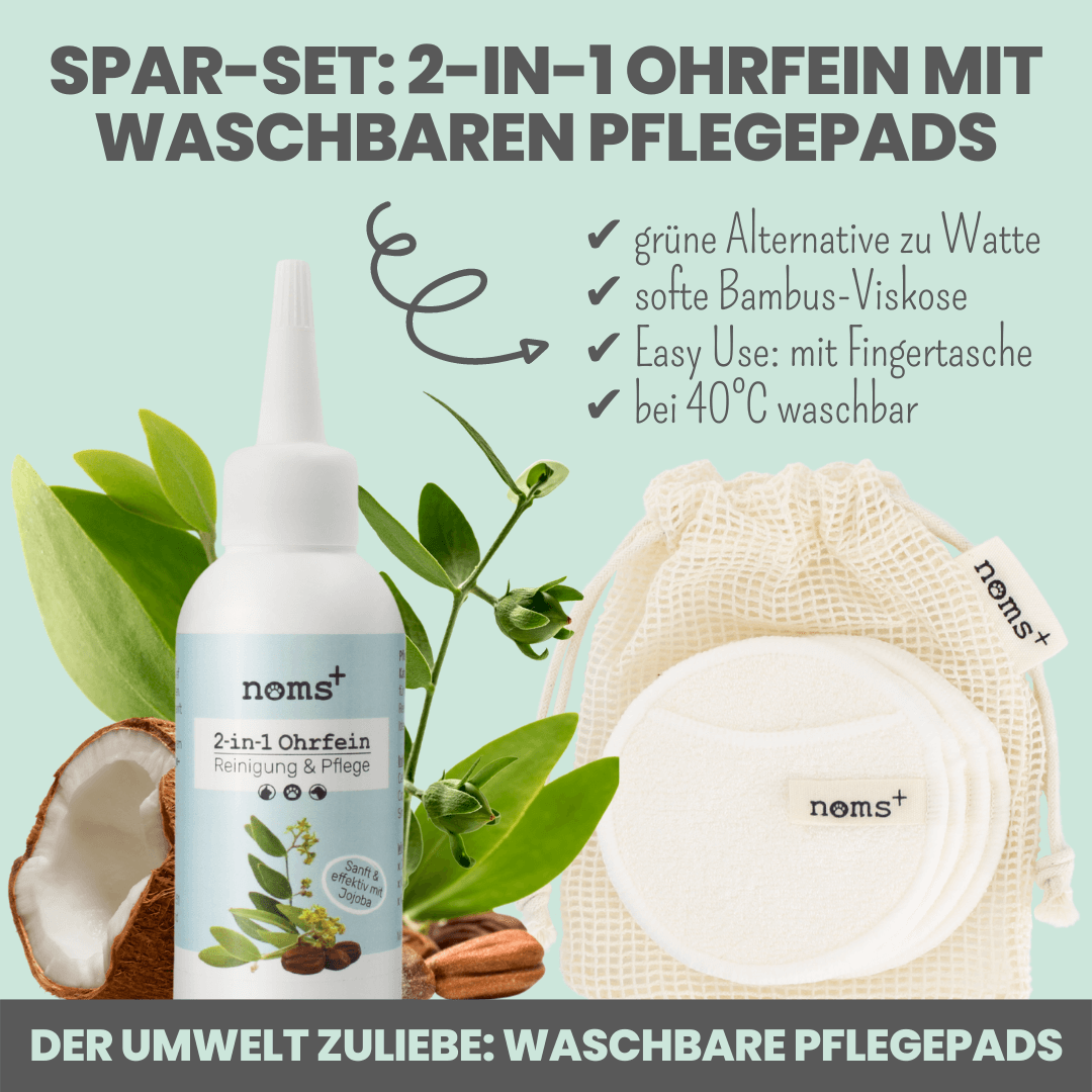 
                  
                    2-in-1 Ohrfein Reinigung & Pflege für Hunde & Katzen (75ml)
                  
                