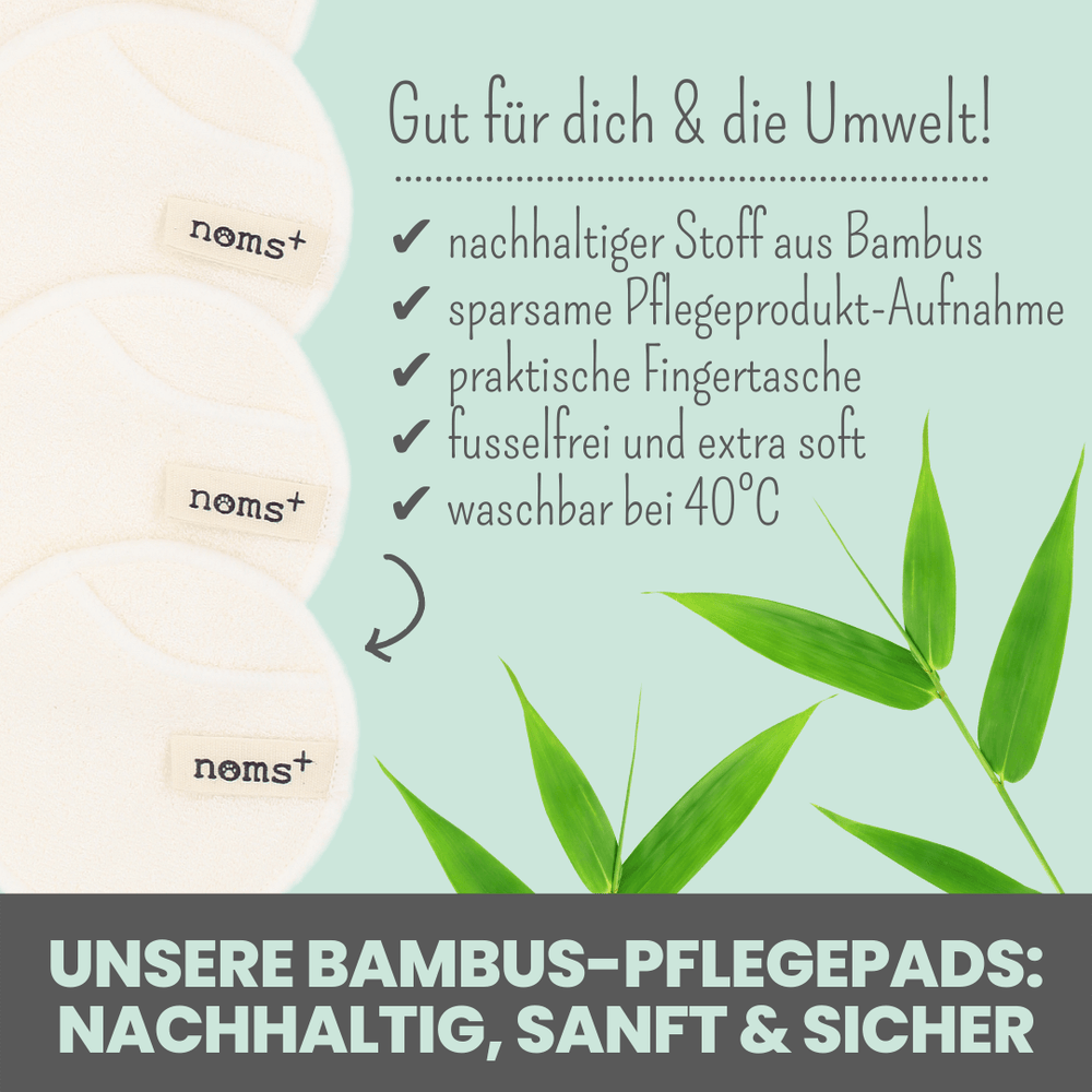Waschbare Pflegepads aus Bambus (4 Stück) – nomsplus